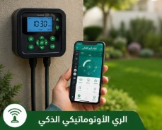 نظام الري الأوتوماتيكي الذكي بالرياض للتحكم في ري الحدائق عبر الهاتف